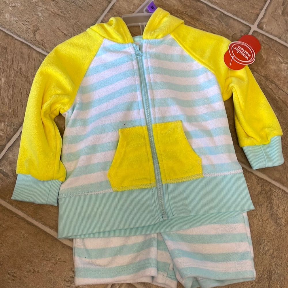 COPY - UPF 50+ 2PC French Terry Set swim cover up 12m